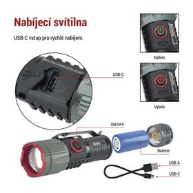 Svítilna EMOS LED NABÍJECÍ KOV. SMALL 300lm, 700 mAh černá/kovová

 obrázek produktu 1 z 7