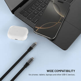 Kabel FIXED navíjecí USB-C/USB-C, 1 m, PD 100W, 480Mbps šedý

 obrázek produktu 2 z 7