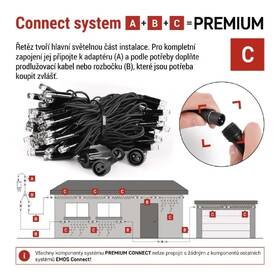 LED řetěz EMOS CHAIN 100LED, IP44, CW/CW FL (10m) černý

 obrázek produktu 5 z 8