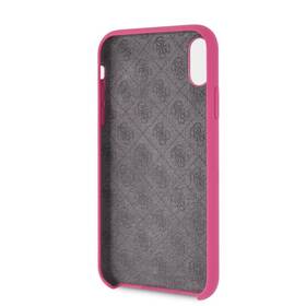 Kryt na mobil Guess Silicone Cover na Apple iPhone XR - tmavě růžový 

 obrázek produktu 3 z 3