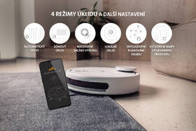 Robotický vysavač ETA 3225 90010 bílá barva
