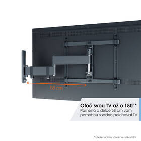Držák TV Vogel’s TVM 3443W polohovatelný, pro úhlopříčky 32" až 65", nosnost 25 kg bílý

 obrázek produktu 5 z 14