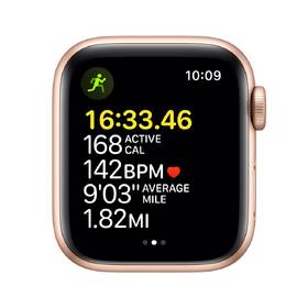 Chytré hodinky Apple GPS, 40mm pouzdro ze zlatého hliníku - hvězdně bílý sportovní řemínek 

 obrázek produktu 2 z 5