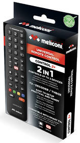 Dálkový ovladač Meliconi Control 2+ černý

 obrázek produktu 1 z 1