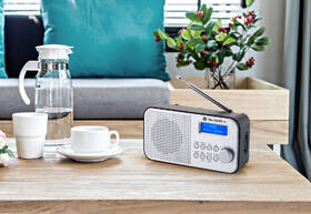 Radiopřijímač s DAB+ GoGEN DAB 300 N stříbrná barva
