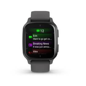 Chytré hodinky Garmin Venu Sq 2 - Slate / Shadow Gray Silicone Band 

 obrázek produktu 2 z 8