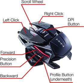 Myš MadCatz R.A.T. X3 černá barva
