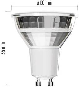 Žárovka LED EMOS bodová, 3W, 345lm, GU10, neutrální bílá 

 obrázek produktu 12 z 13