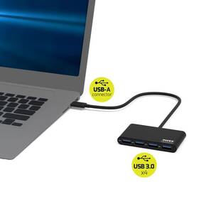 USB Hub PORT CONNECT USB-A , 4x USB 3.0 černý

 obrázek produktu 3 z 4