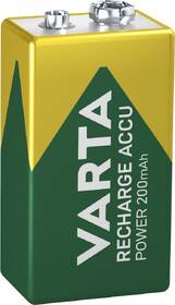 Baterie nabíjecí Varta Recharge Accu Power 1 9V (7HR9V), 200 mAh (1ks) 

 obrázek produktu 2 z 4