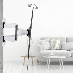 Držák TV Hama XL, pohyblivý, pro úhlopříčky 46"-90", nosnost 75 kg černý/bílý

 obrázek produktu 13 z 17