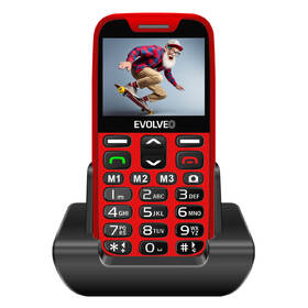 Mobilní telefon Evolveo EasyPhone XR červená barva
