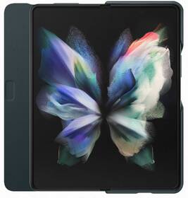 Pouzdro na mobil flipové Samsung Leather Flip Cover Galaxy Z Fold3 zelené

 obrázek produktu 3 z 7