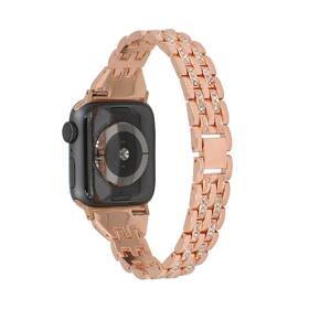 Řemínek WG line, kovový, na Apple Watch 38/40/41 mm + adapter - rose gold 

 obrázek produktu 1 z 4