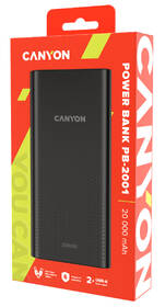 Powerbanka Canyon PB-2001B, 20000mAh černá

 obrázek produktu 2 z 2