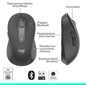Myš Logitech Signature M650 + podložka Mouse Pad Studio grafitová

 obrázek produktu 20 z 22