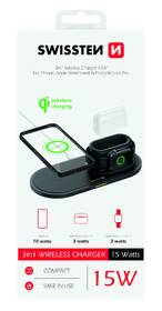 Bezdrátová nabíječka Swissten 3v1, pro iPhone, Apple Watch, Apple Airpods/Pro, 15W černá

 obrázek produktu 8 z 8