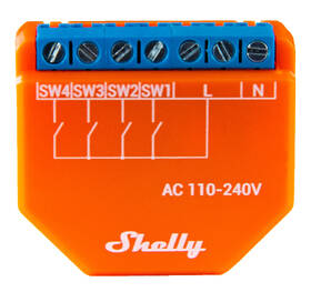 Modul Shelly i4 Plus, modul 4 digitálních vstupů, WiFi a BT 

 obrázek produktu 1 z 5