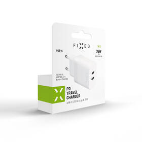 Nabíječka do sítě FIXED 2x USB-C PD, 35W bílá

 obrázek produktu 6 z 6