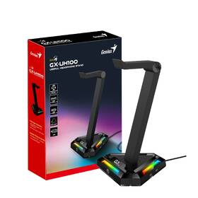 Stojánek Genius GX-UH100 na headset, RGB, USB hub černý

 obrázek produktu 2 z 2