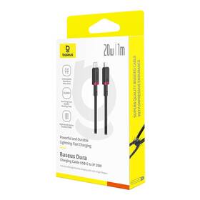 Kabel Baseus Dura USB-C/Lightning, 20W, 1m černý/červený

 obrázek produktu 15 z 16