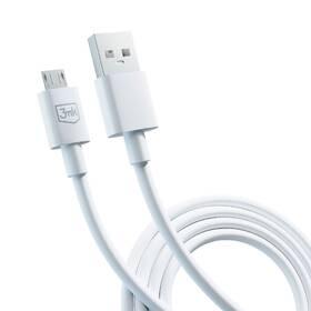 Kabel 3mk Hyper USB-A/microUSB, 2,4A, 1,2m bílý

 obrázek produktu 1 z 8