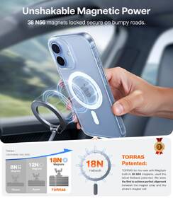 Kryt na mobil Torras Guardian Magnetic na Apple iPhone 17 průhledný

 obrázek produktu 7 z 7