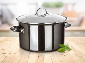 Hrnec s poklicí BANQUET METALLIC Black 26 cm, 6 l černý

 obrázek produktu 7 z 7