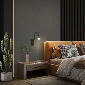Nástěnné svítidlo IMMAX GOAL LED, vypínač, 3W černé

 obrázek produktu 8 z 8