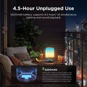 Stolní LED lampička Govee Table Lamp 2 RGBW lampa s reproduktorem - zvuk od JBL bílá/šalvějová

 obrázek produktu 6 z 7
