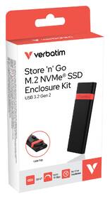 Externí rámeček Verbatim Store 'n' Go M.2 NVMe SSD Enclosure Kit, 10 Gbps, USB-C/A černý

 obrázek produktu 10 z 18