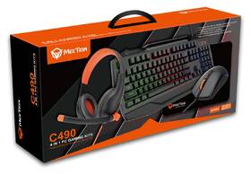Klávesnice s myší Meetion C490, US layout + headset + mouse pad podložkou a sluchátky černá

 obrázek produktu 9 z 19