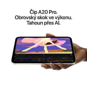 Dotykový tablet Apple mini Wi‑Fi + Cellular 256 GB s nanotexturou - hvězdně bílý 2026 

 obrázek produktu 4 z 9