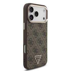 Kryt na mobil Guess 4G Strass Triangle Logo Gold Frame MagSafe na Apple iPhone 18 Pro hnědý

 obrázek produktu 2 z 6