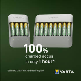 Nabíječka Varta Eco Charger Pro Recycled 4x AA 2100mAh 

 obrázek produktu 5 z 8