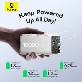 Powerbanka Baseus Bipow 2 10000mAh 20W s kabelem USB-C bílá

 obrázek produktu 11 z 17