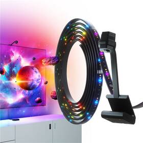 LED pásek Nanoleaf 4D TV Screen Mirror - Starter Kit, TV 85'' / 216cm, 5,2m černý

 obrázek produktu 2 z 9