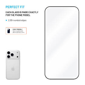 Tvrzené sklo FIXED Full-Cover s aplikátorem na Apple iPhone 17 Pro (2 ks) černé

 obrázek produktu 2 z 9
