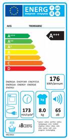 Sušička prádla AEG T8DBG68SC bílá barva
