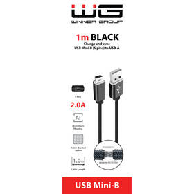 Kabel WG USB/Mini USB, 1m černý

 obrázek produktu 1 z 1