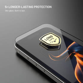 Tvrzené sklo FIXED Armor Long-Life s Anti-dust aplikátorem na Apple iPhone 17 Pro 

 obrázek produktu 3 z 9