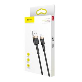 Kabel Baseus Cafule USB/Lightning, 1m černý/zlatý

 obrázek produktu 10 z 10