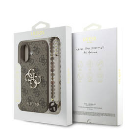 Kryt na mobil Guess PU 4G Metal Logo Strap na Apple iPhone 17 hnědý

 obrázek produktu 7 z 7
