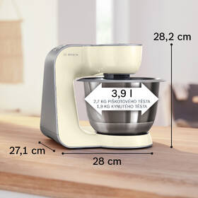 Kuchyňský robot Bosch MUM58920 stříbrná barva

