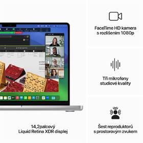 Notebook Apple MacBook Pro 14" M3 Pro 11-CPU 14-GPU, 512GB - Silver CZ 

 obrázek produktu 4 z 8
