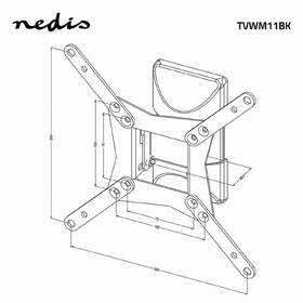 Držák TV Nedis Full Motion, pro úhlopříčky 10" až 32", nosnost 30 kg černý

 obrázek produktu 7 z 8
