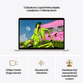 Notebook Apple 13" M5 10× CPU 10× GPU, 24 GB, 1 TB - hvězdně bílý CZ 

 obrázek produktu 4 z 8