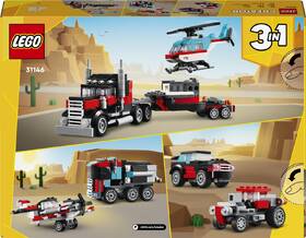 Stavebnice LEGO® Creator 3 v 1 31146 Náklaďák s plochou korbou a helikoptéra 

 obrázek produktu 9 z 9