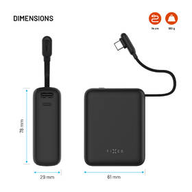 Powerbanka FIXED Zen 10 Loop s LCD displejem a výstupem 30W, 10 000 mAh černá

 obrázek produktu 7 z 8