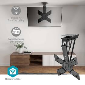 Držák TV Nedis stropní motorizovaný, pro úhlopříčku 23 - 65 ", nosnost 30 kg černý

 obrázek produktu 7 z 7